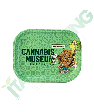 Vase in Metal Cannabis Museum Collection Logo Mascot €6.90