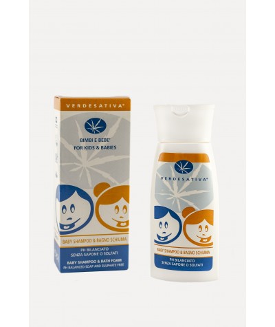 Baby Shampoo & Bagno Schiuma 100% Naturale e Bio Degradabile "VERDESATIVA" 13,50 €